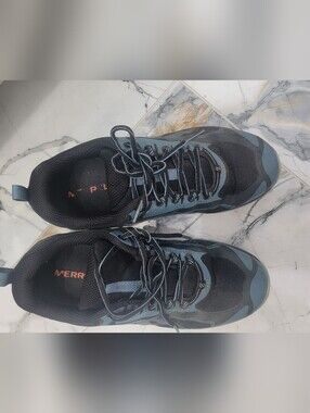Merrell Women's Black and Blue Hiking Sneakers 7.5